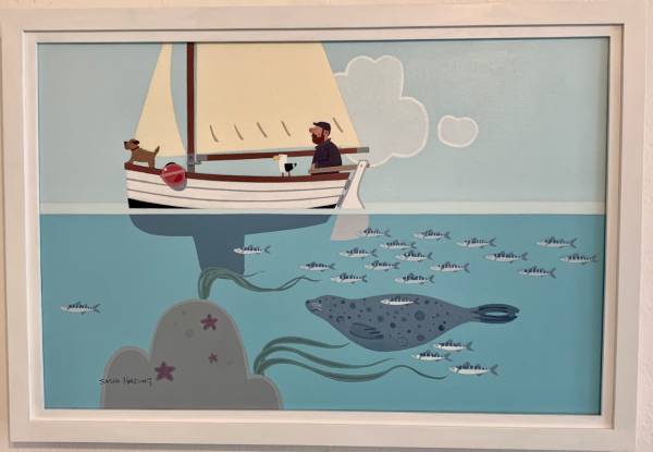 - Acrylic on Canvas, Painting by Sasha Harding, measuring 39 x 58 cm (H x W) framed at 45 x 65 cm £1900